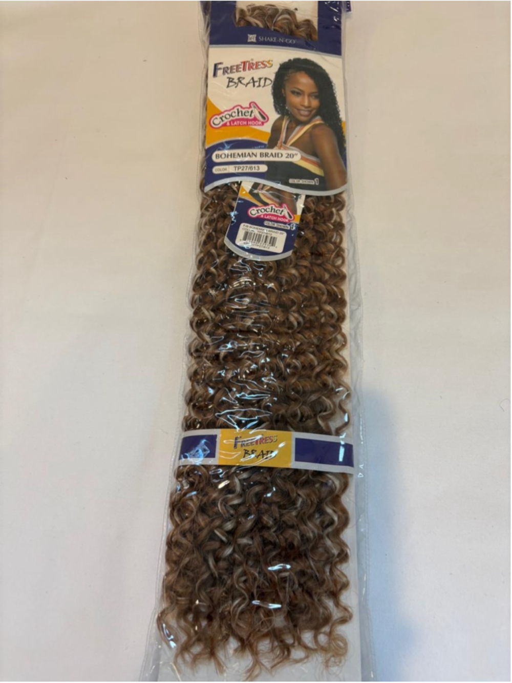 Women's Freetress Bohemian Braid 20" Hair Extensions in Brown and Blonde #C175